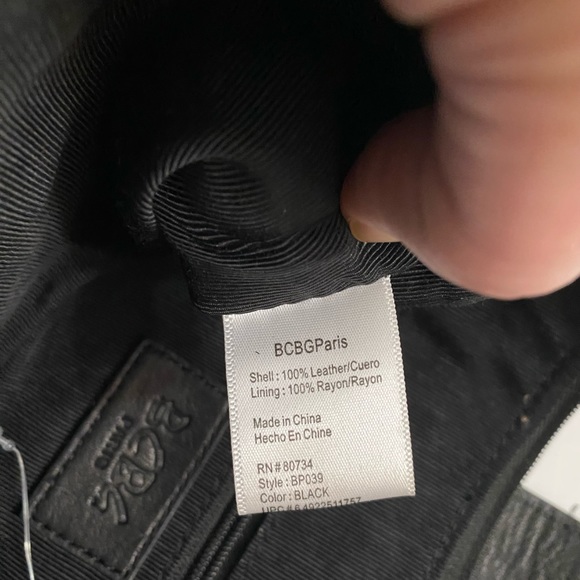 BCBGMAXAZRIA Paris Black Soft Leather Bow Clutch - Picture 7 of 11